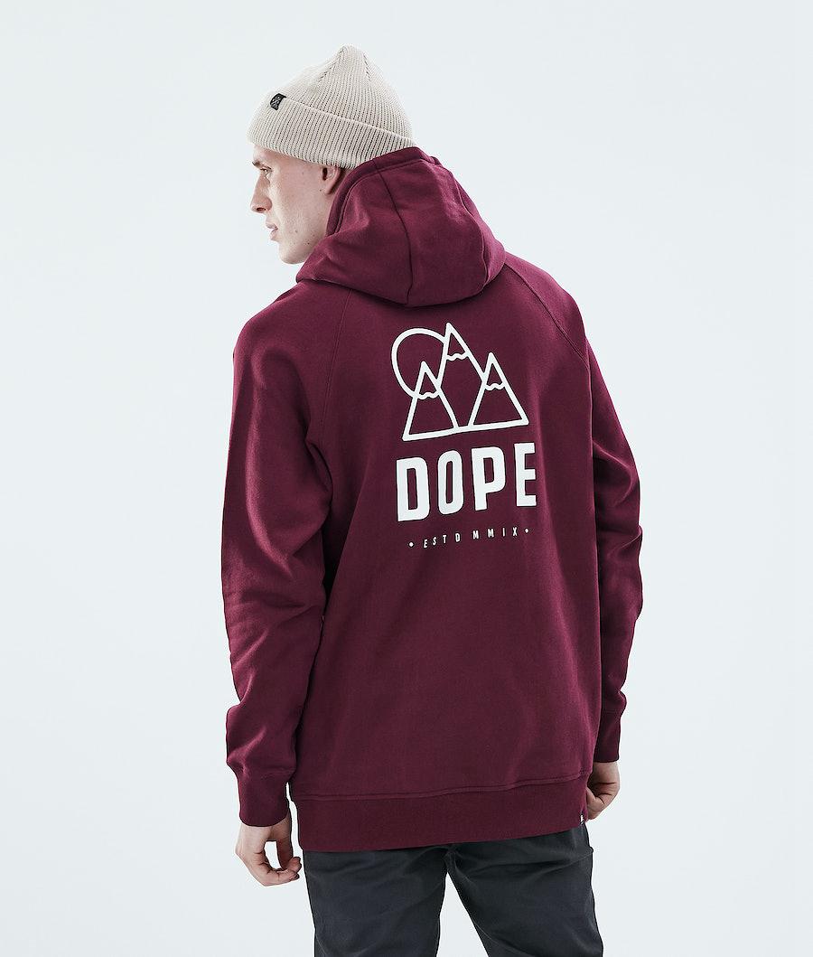 Men\'s Dope Daily Hoodie Rise Burgundy  USA |  NXWKM-3789