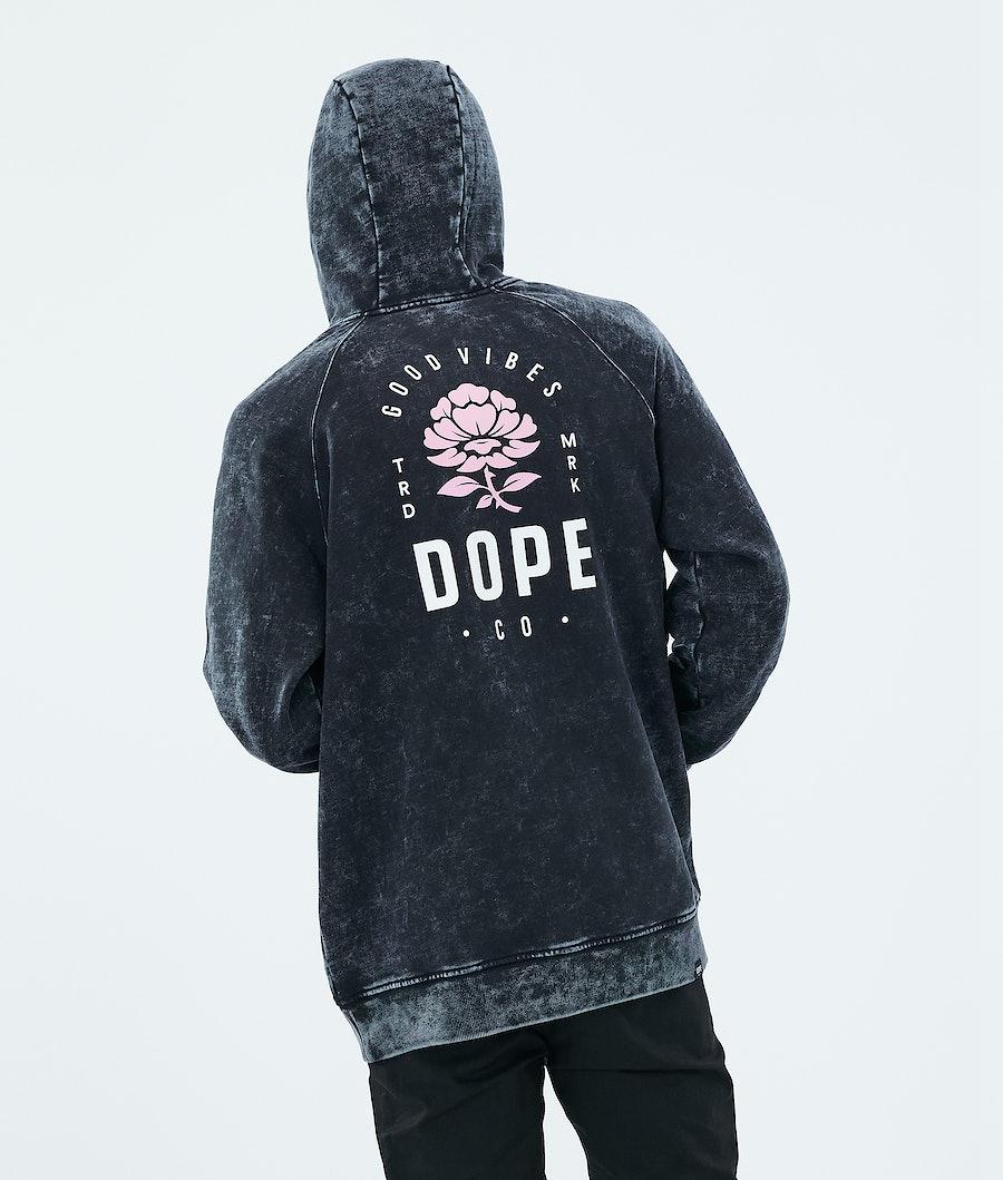 Men's Dope Daily Hoodie Rose Bleached Black  USA |  PCXFB-6375