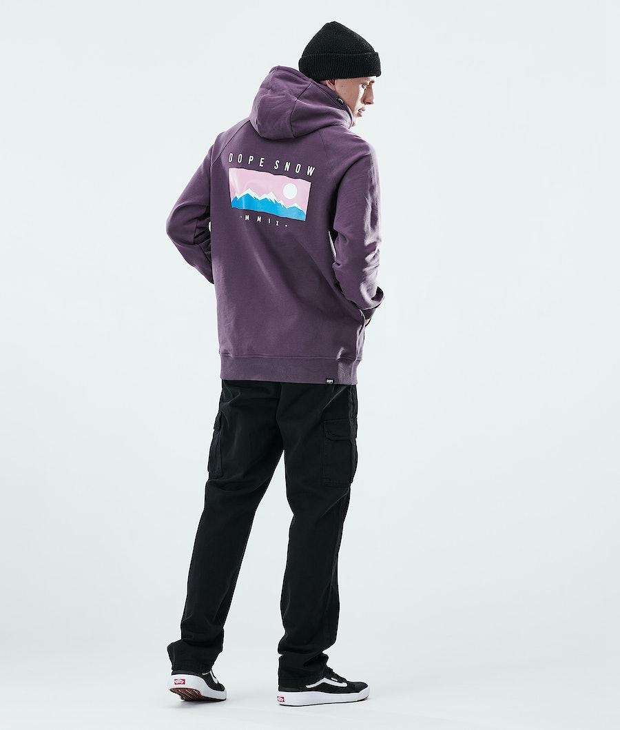 Men's Dope Daily Range Hoodie Faded Grape Purple  USA |  XLMNS-2780