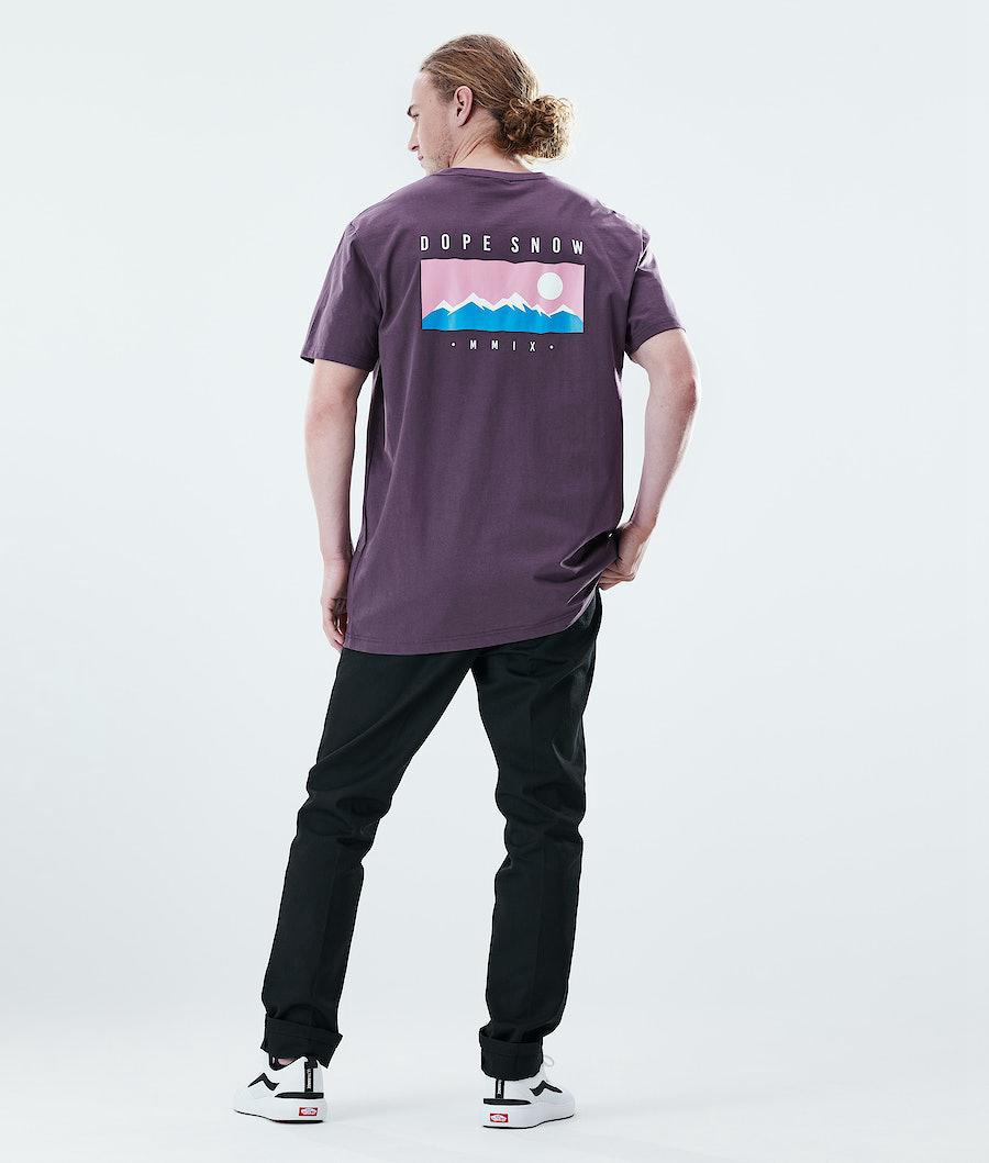 Men's Dope Daily Range T-shirt Faded Grape Purple  USA |  AOXCD-1290