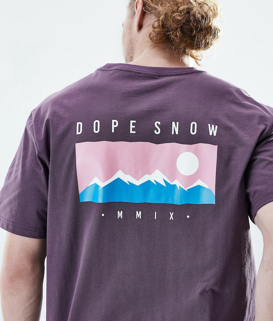 Men's Dope Daily Range T-shirt Faded Grape Purple  USA |  AOXCD-1290