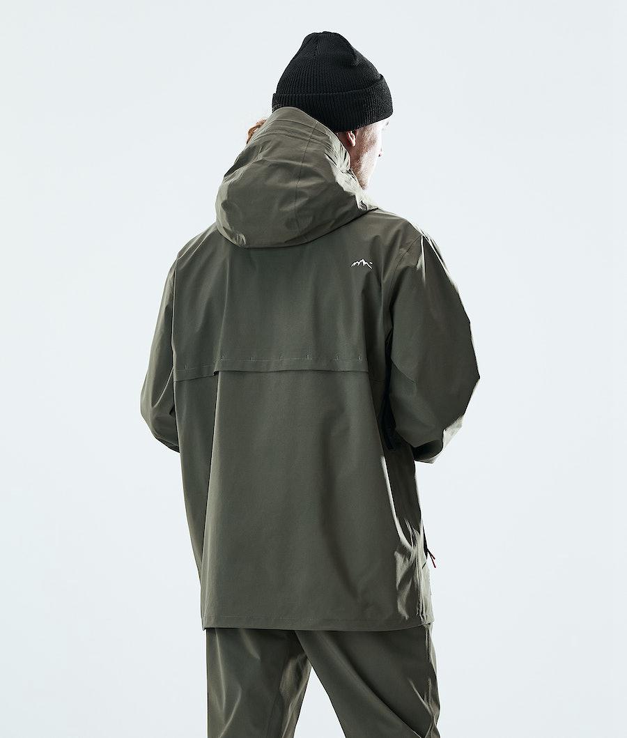 Men's Dope Drizzard Rain Jacket Olive Green  USA |  OZPBD-4728