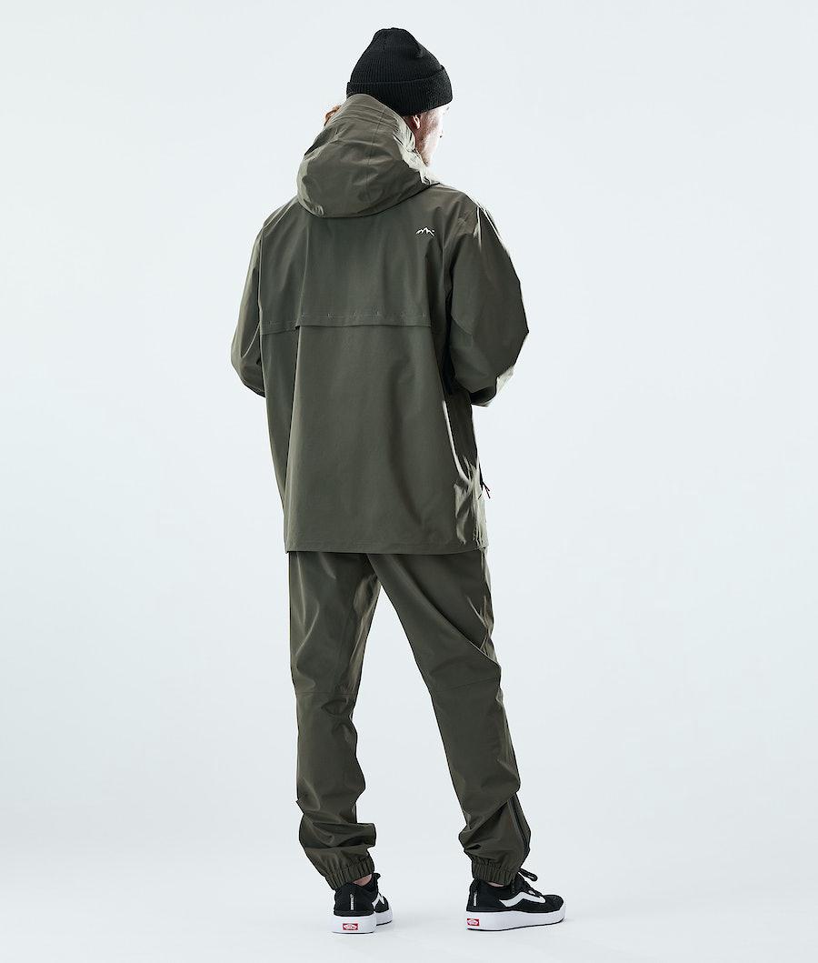 Men's Dope Drizzard Rain Jacket Olive Green  USA |  OZPBD-4728