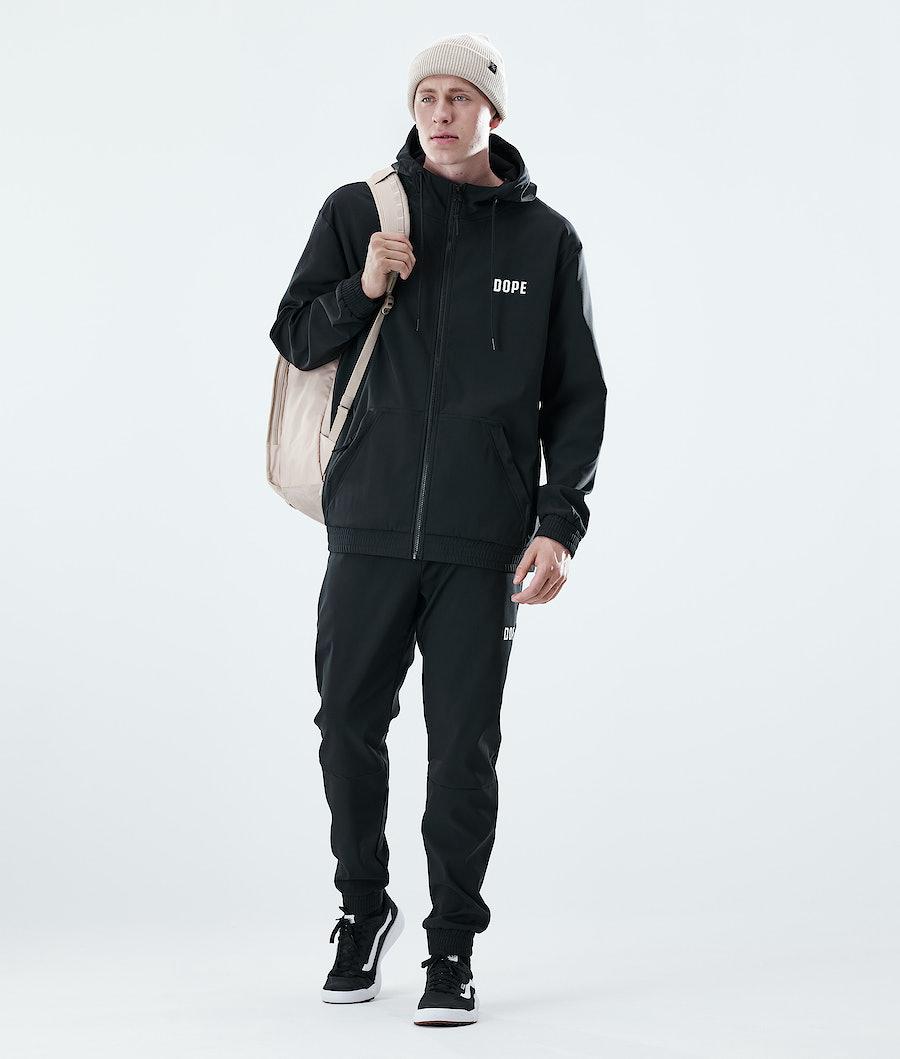 Men's Dope Flight Full Zip Hoodie Black  USA |  FAMZQ-0345