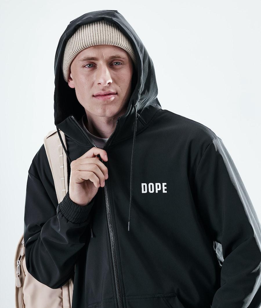 Men's Dope Flight Full Zip Hoodie Black  USA |  FAMZQ-0345