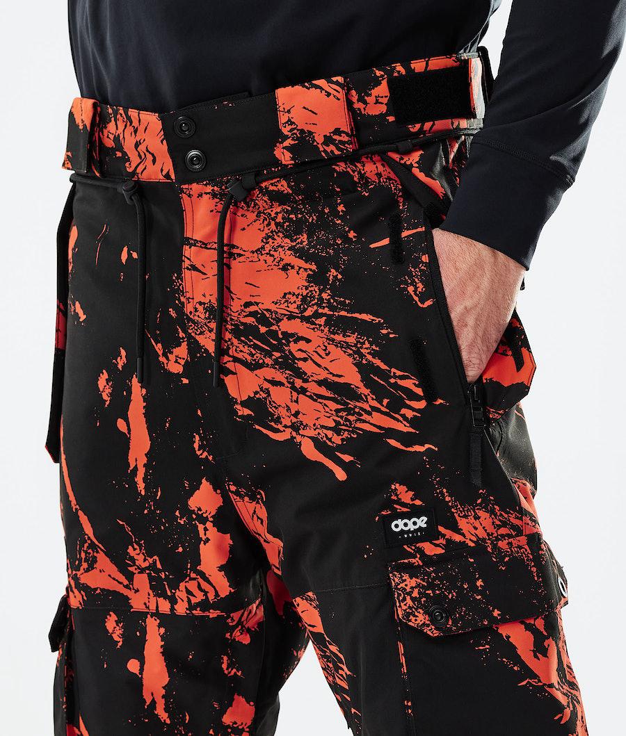 Men's Dope Iconic 2021 Ski Pants Paint Orange  USA |  NHTYI-4602