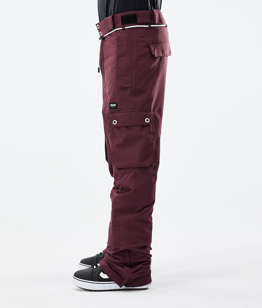 Men's Dope Iconic 2021 Snowboard Pants Burgundy  USA |  OFEQI-4198