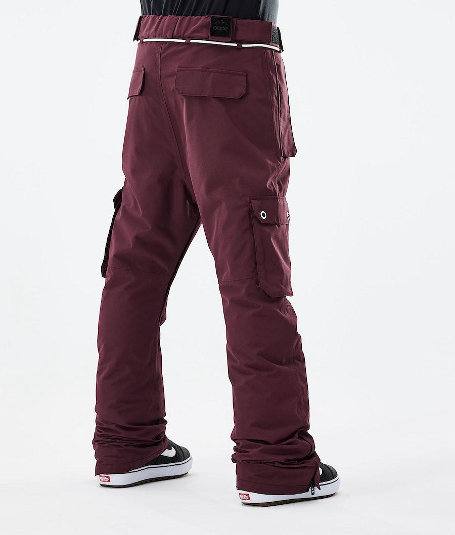 Men's Dope Iconic 2021 Snowboard Pants Burgundy  USA |  OFEQI-4198