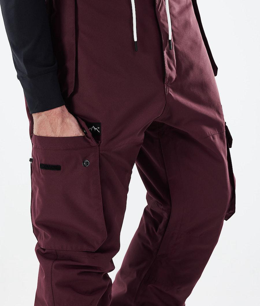 Men's Dope Iconic 2021 Snowboard Pants Burgundy  USA |  OFEQI-4198