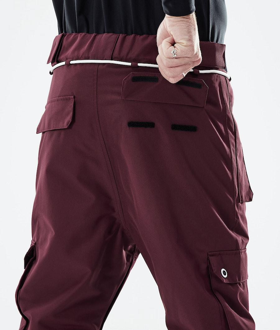 Men's Dope Iconic 2021 Snowboard Pants Burgundy  USA |  OFEQI-4198