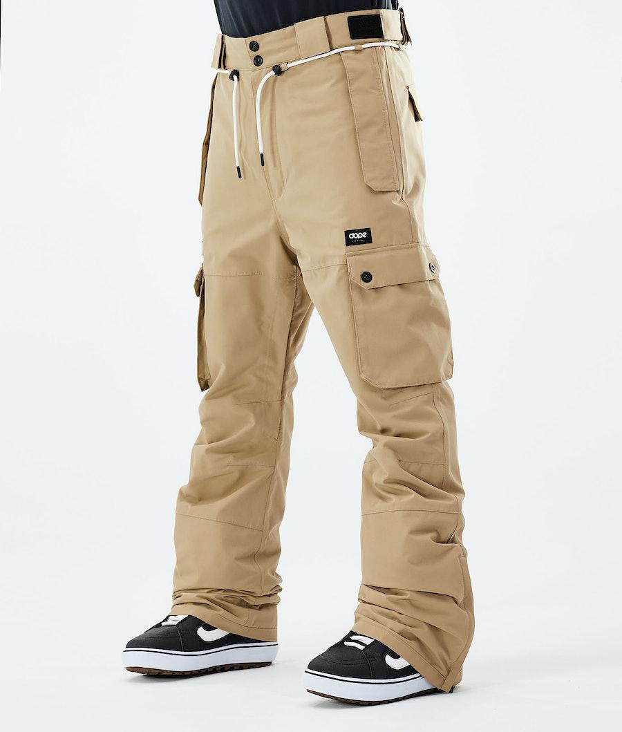 Men\'s Dope Iconic 2021 Snowboard Pants Khaki  USA |  PRCAX-7859