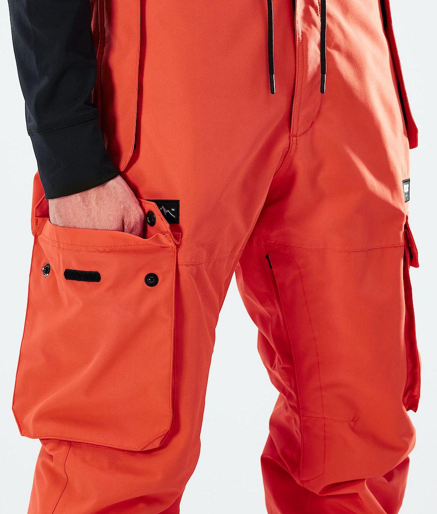 Men's Dope Iconic 2021 Snowboard Pants Orange  USA |  FDMKL-7342