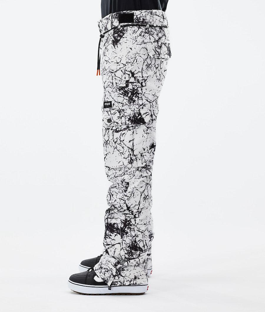 Men's Dope Iconic 2021 Snowboard Pants Rock White/Black  USA |  VIAZD-9045