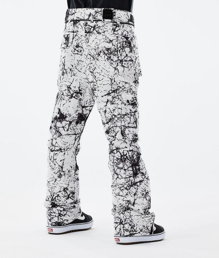 Men's Dope Iconic 2021 Snowboard Pants Rock White/Black  USA |  VIAZD-9045