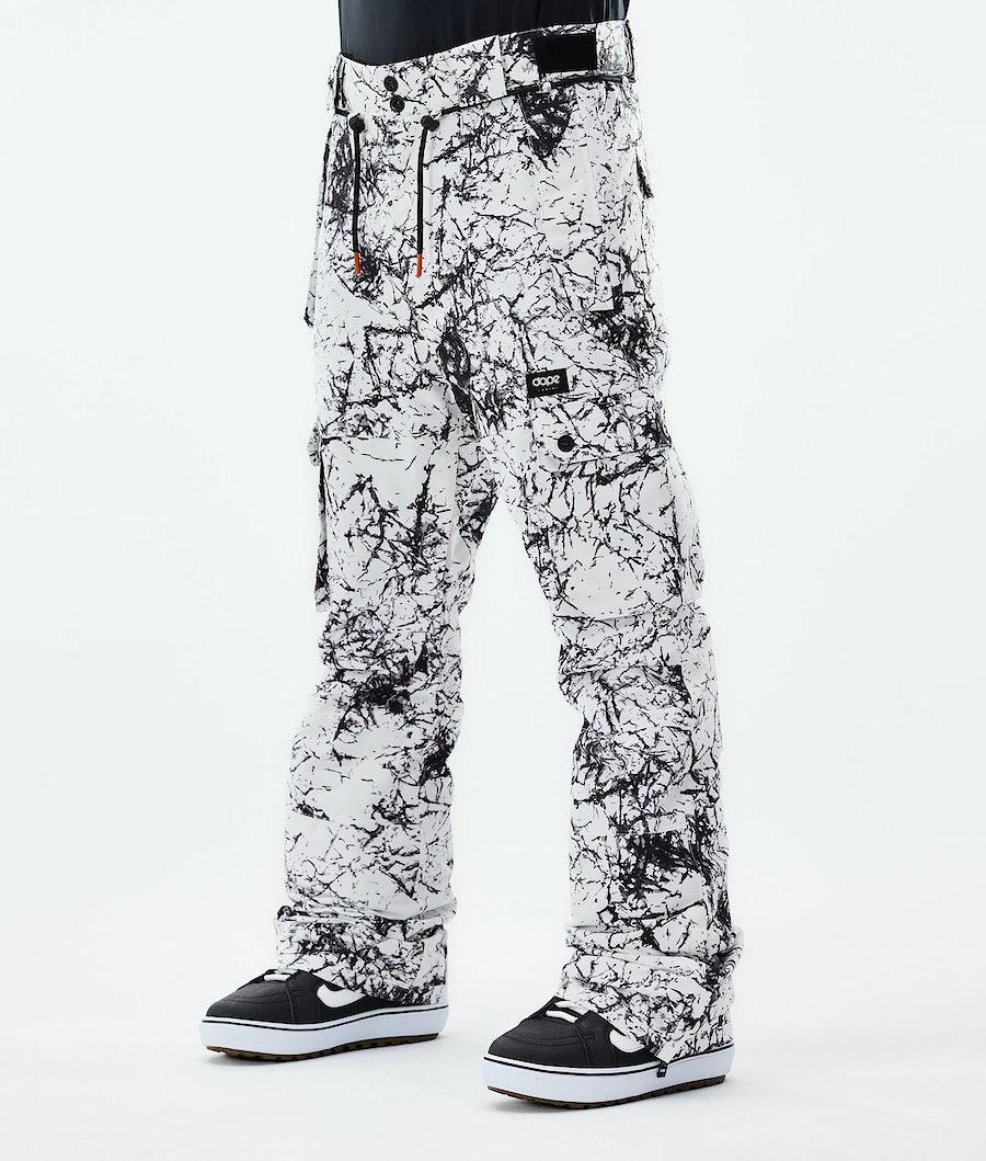 Men\'s Dope Iconic 2021 Snowboard Pants Rock White/Black  USA |  VIAZD-9045