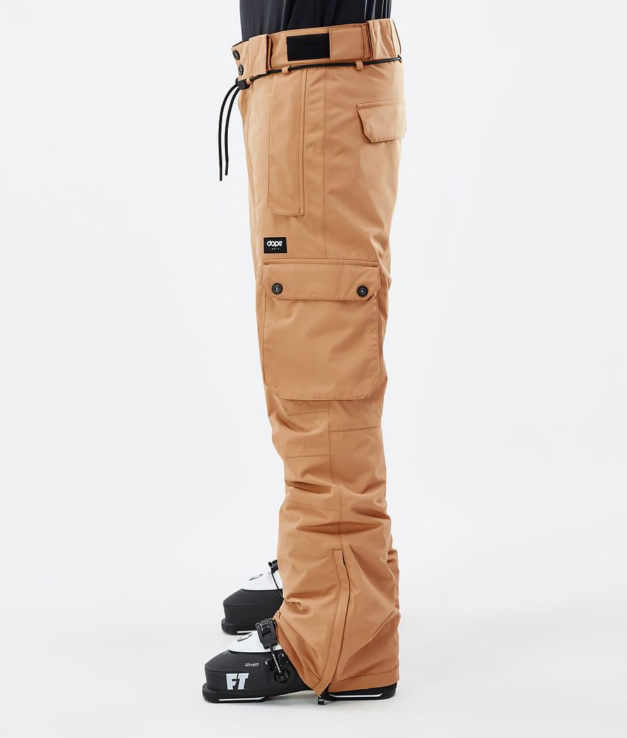 Men's Dope Iconic Ski Pants Khaki Yellow  USA |  EXQCA-1364