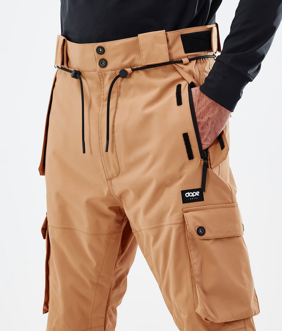 Men's Dope Iconic Ski Pants Khaki Yellow  USA |  EXQCA-1364