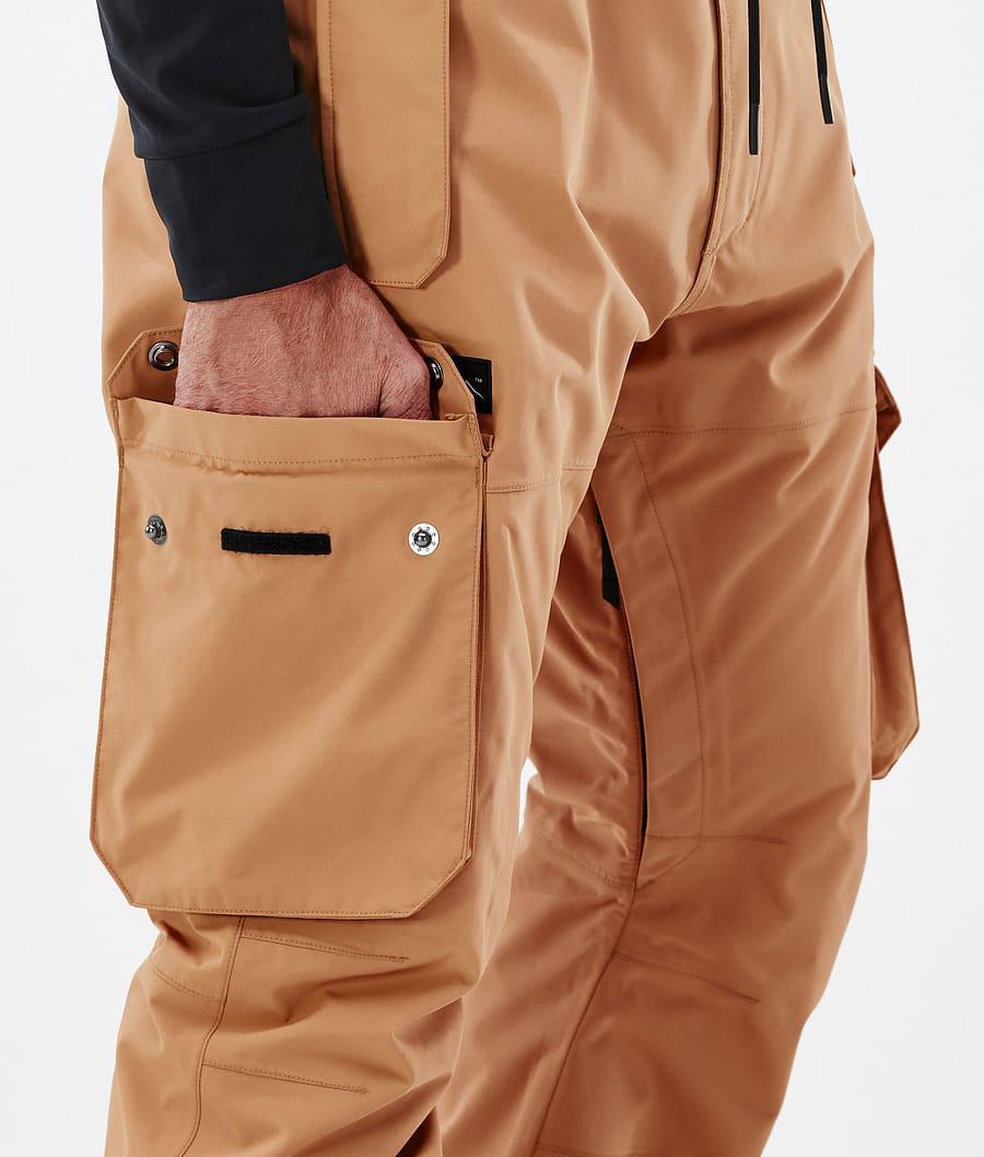 Men's Dope Iconic Ski Pants Khaki Yellow  USA |  EXQCA-1364