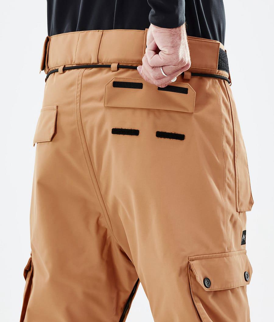 Men's Dope Iconic Ski Pants Khaki Yellow  USA |  EXQCA-1364