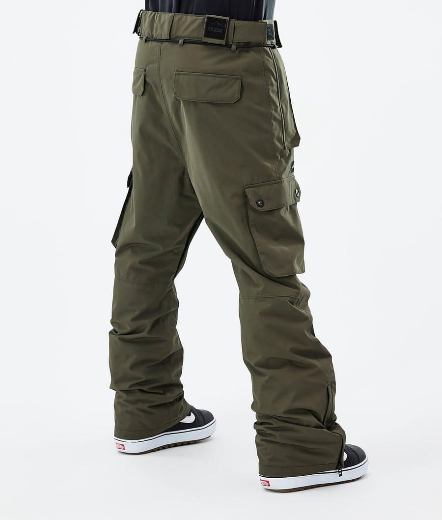 Men's Dope Iconic Snowboard Pants Olive Green  USA |  BDQRH-8069