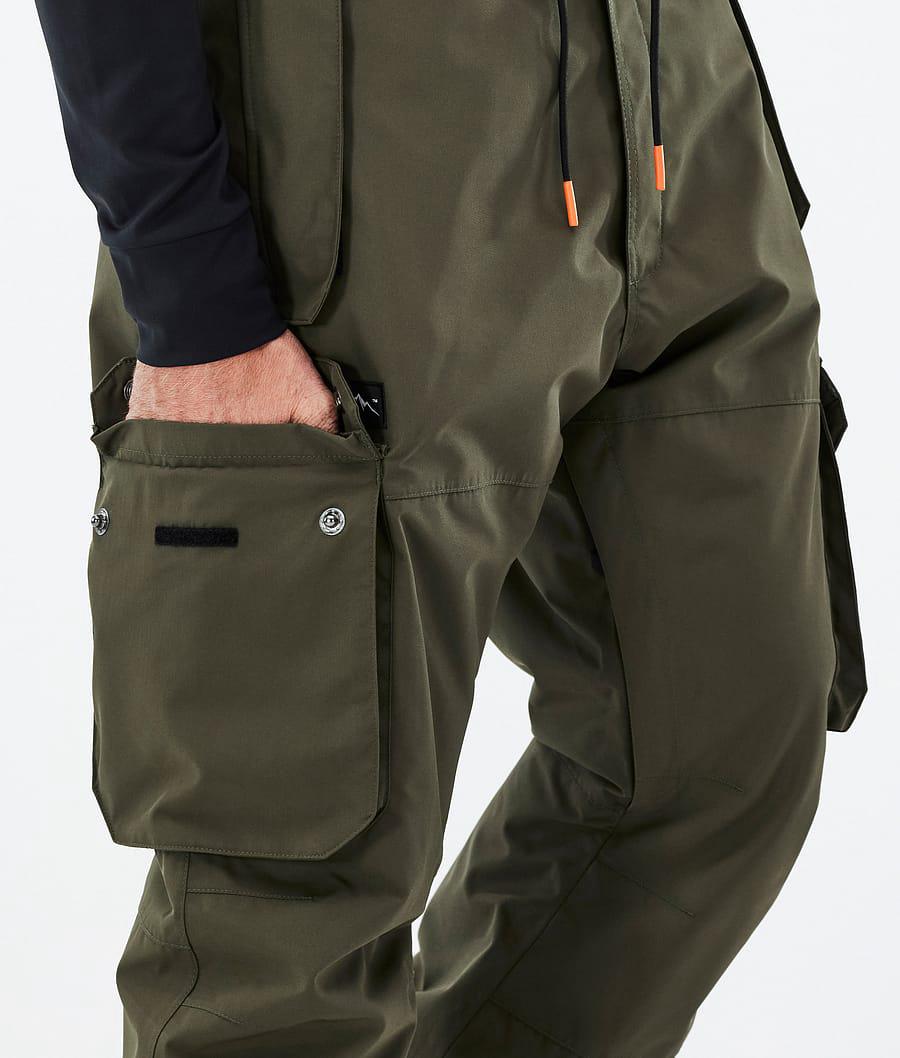 Men's Dope Iconic Snowboard Pants Olive Green  USA |  BDQRH-8069