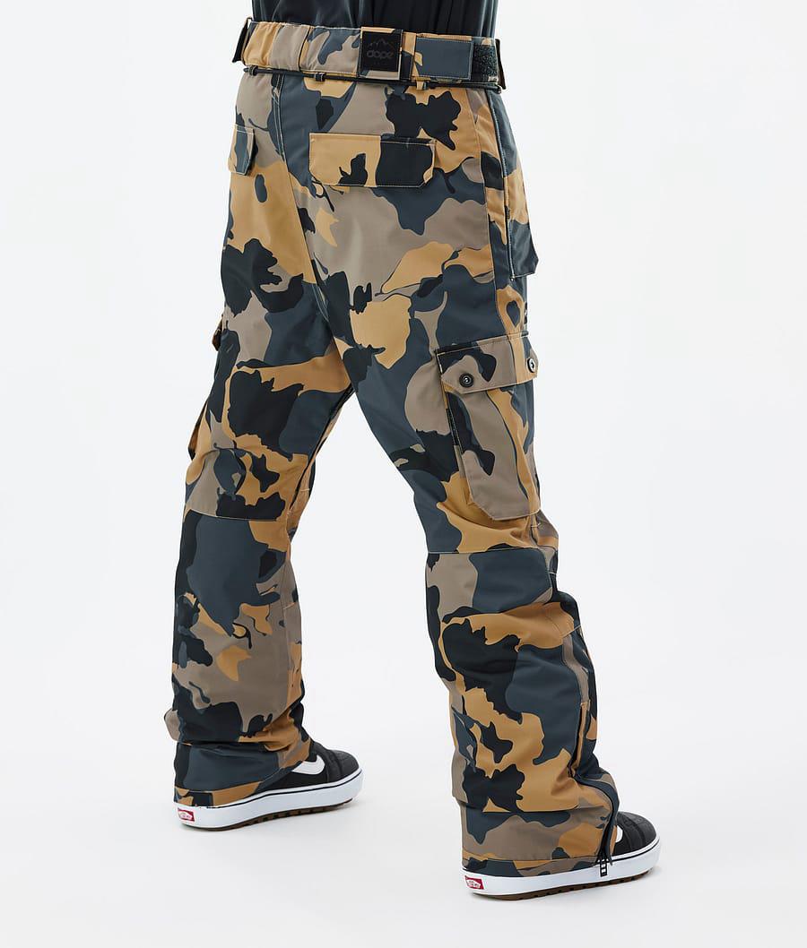 Men's Dope Iconic Snowboard Pants Walnut Camo  USA |  HLWGM-5619