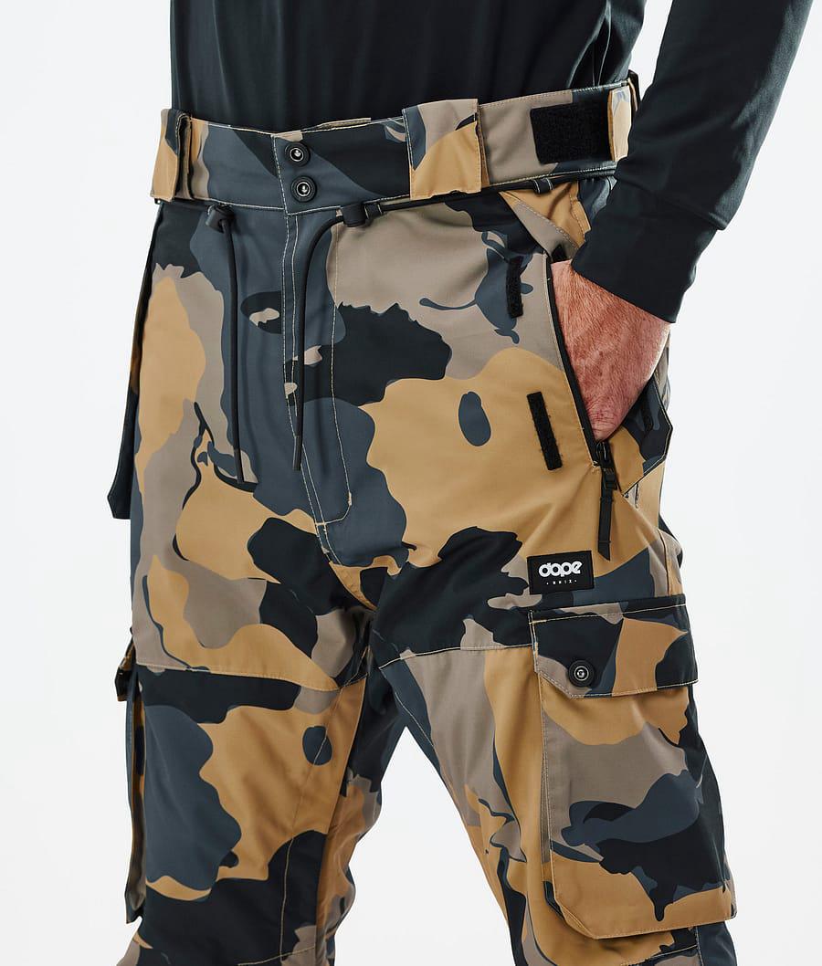 Men's Dope Iconic Snowboard Pants Walnut Camo  USA |  HLWGM-5619