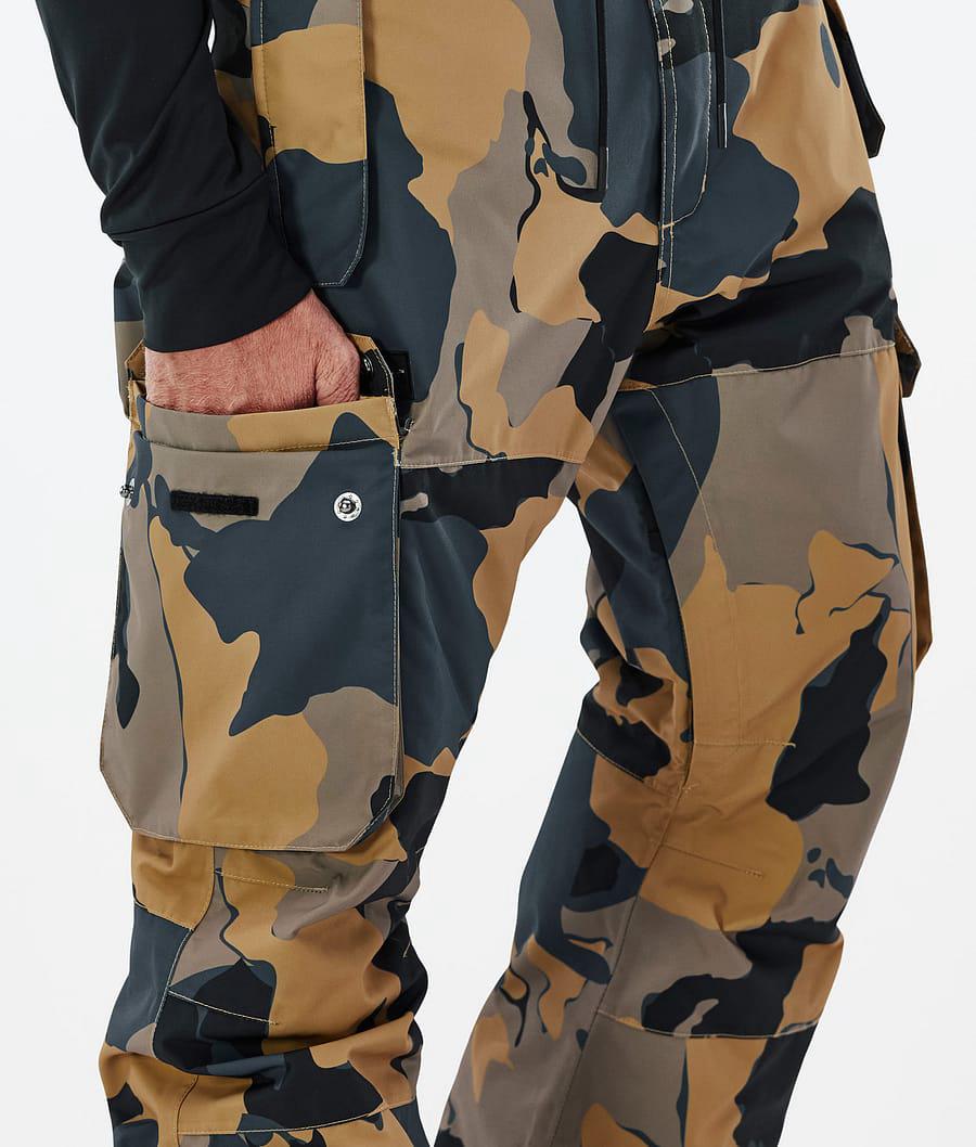 Men's Dope Iconic Snowboard Pants Walnut Camo  USA |  HLWGM-5619