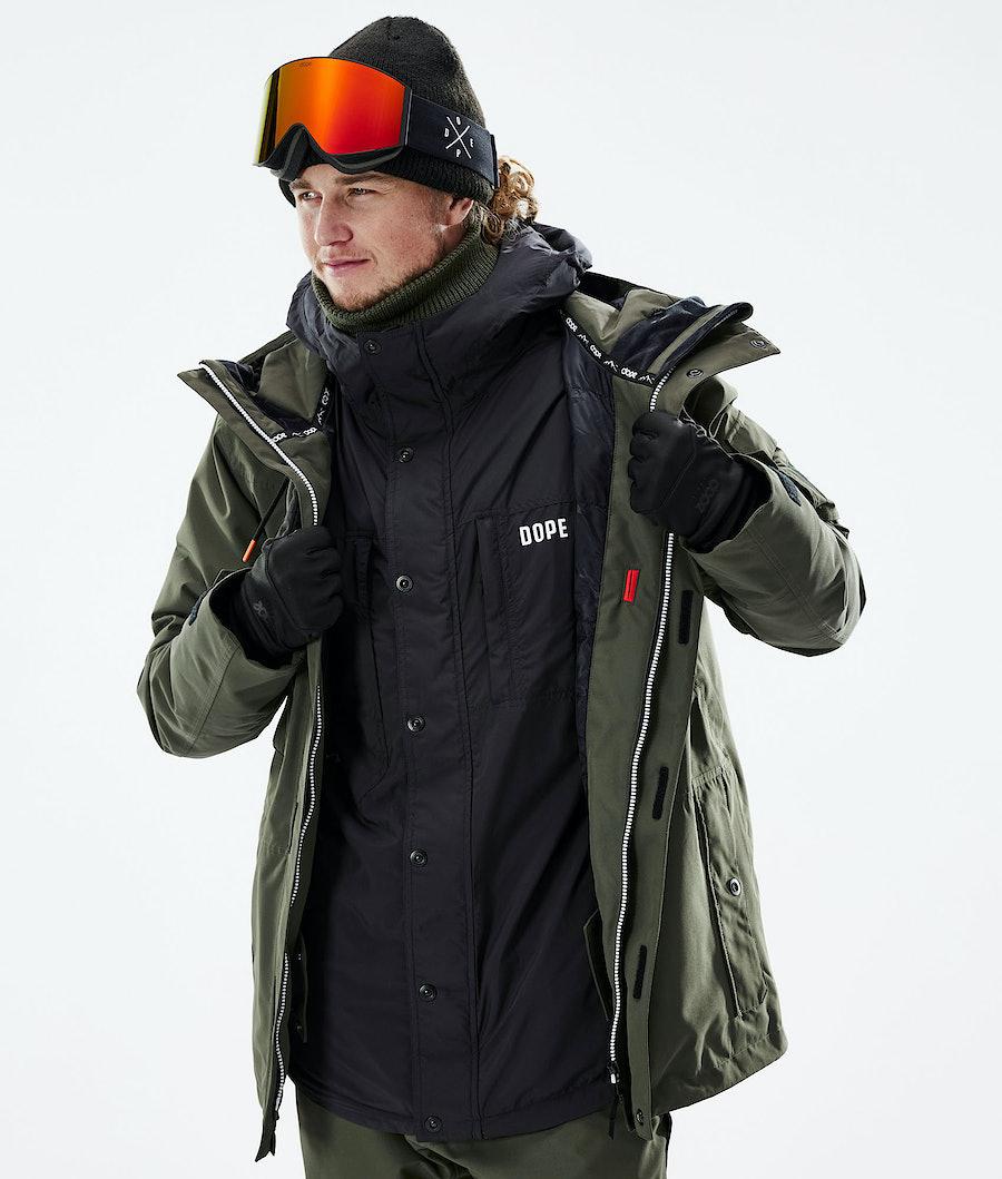 Men's Dope Insulated Midlayer Jacket Black  USA |  HSUMD-7410