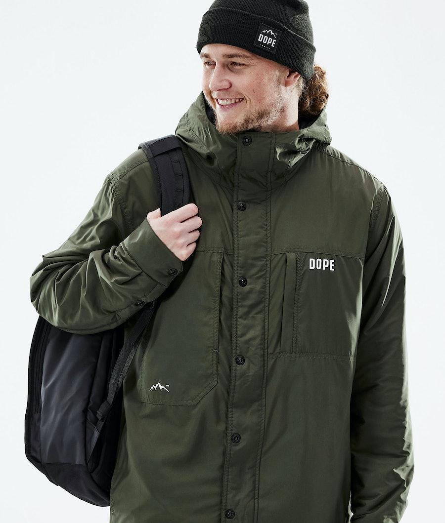 Men's Dope Insulated Midlayer Jacket Olive Green  USA |  MGSFQ-9740