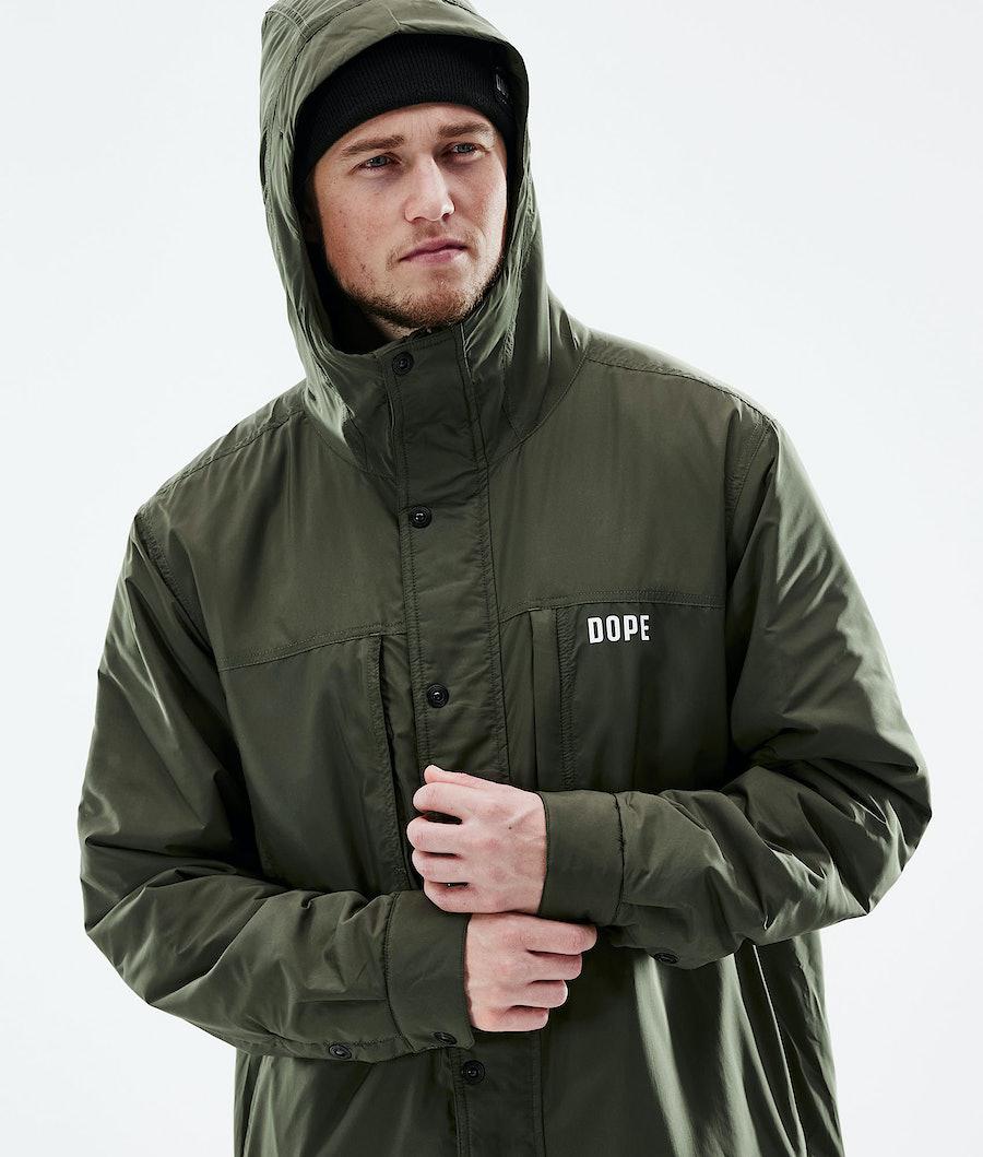 Men's Dope Insulated Midlayer Jacket Olive Green  USA |  MGSFQ-9740