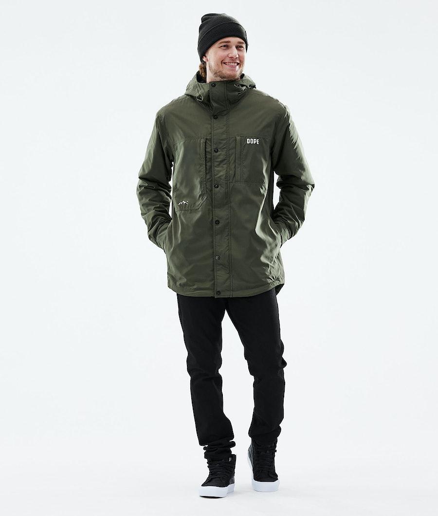 Men's Dope Insulated Midlayer Jacket Olive Green  USA |  MGSFQ-9740