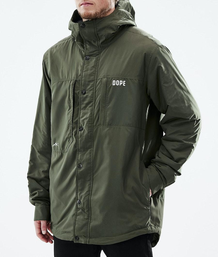 Men's Dope Insulated Midlayer Jacket Olive Green  USA |  MGSFQ-9740