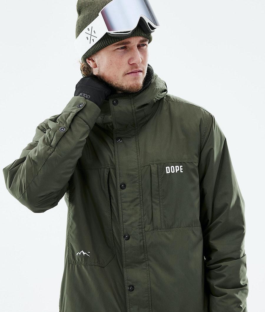 Men's Dope Insulated Midlayer Jacket Olive Green  USA |  WTXFZ-3562