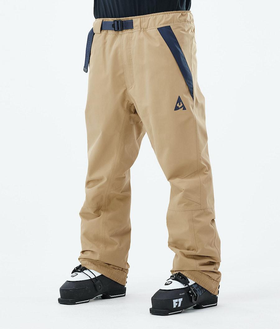 Men\'s Dope JT Blizzard Ski Pants Khaki Blue  USA |  DCYXL-9102