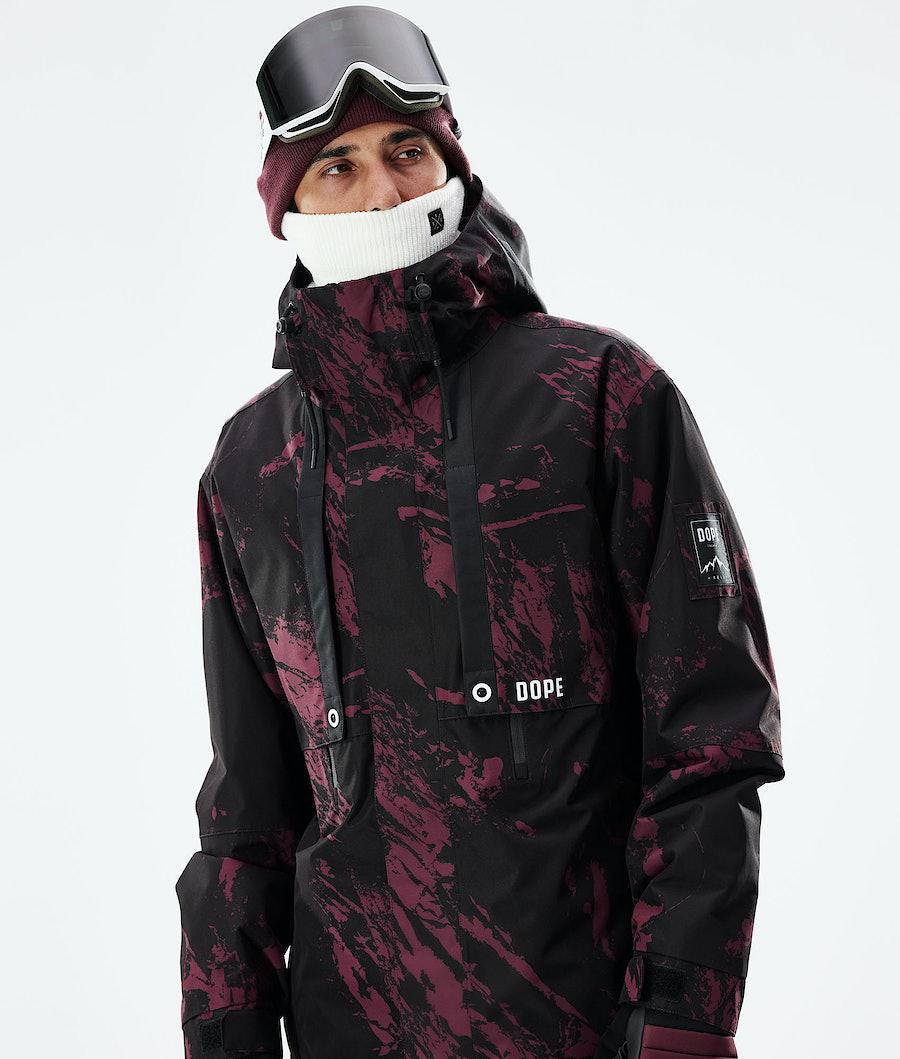 Men's Dope Mojo Ski Jacket Paint Burgundy  USA |  NZYKT-5680