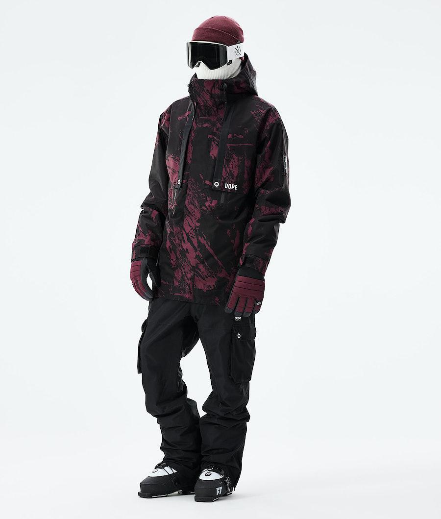 Men's Dope Mojo Ski Jacket Paint Burgundy  USA |  NZYKT-5680