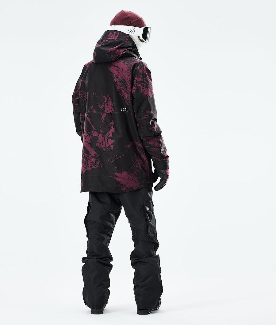 Men's Dope Mojo Ski Jacket Paint Burgundy  USA |  NZYKT-5680