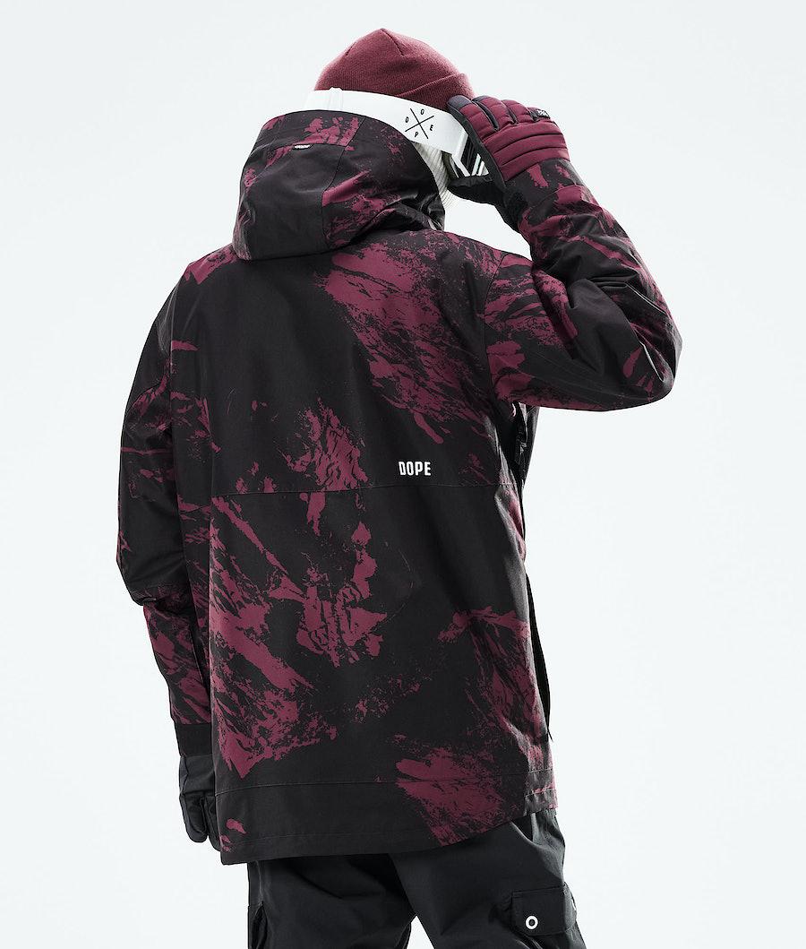 Men's Dope Mojo Ski Jacket Paint Burgundy  USA |  NZYKT-5680