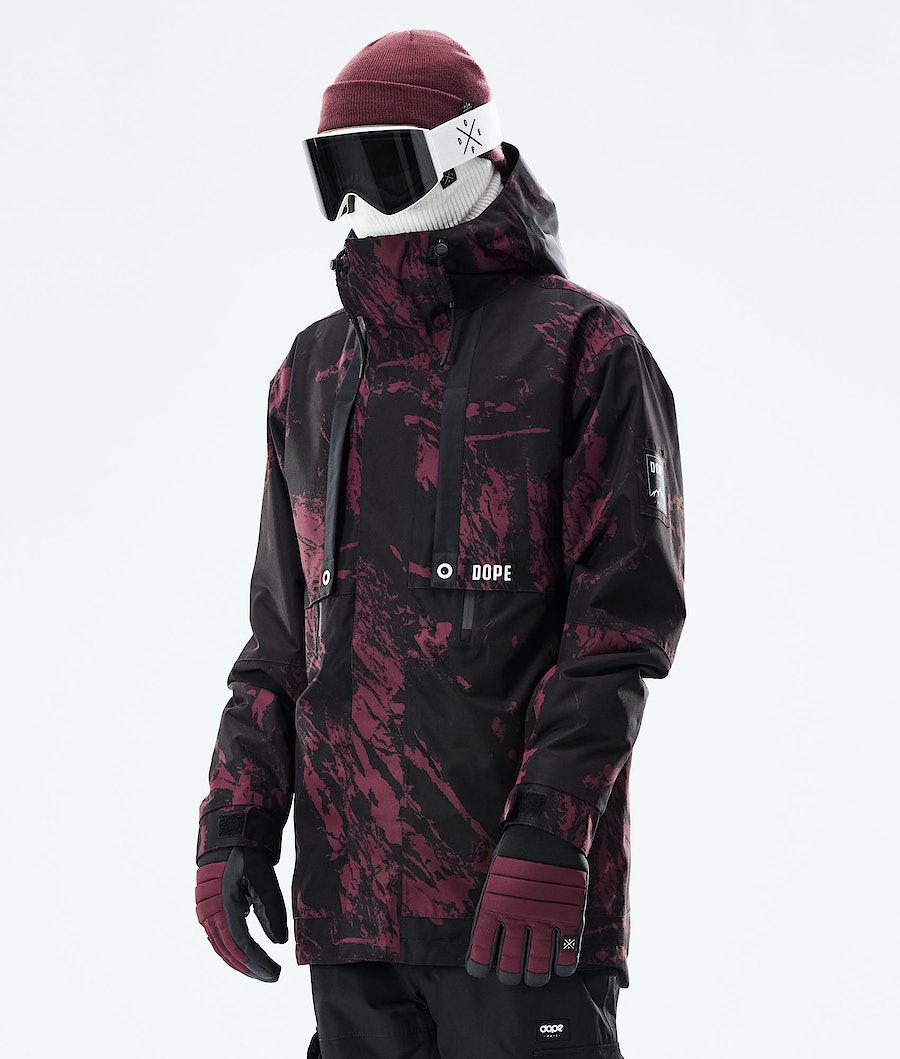 Men\'s Dope Mojo Ski Jacket Paint Burgundy  USA |  NZYKT-5680