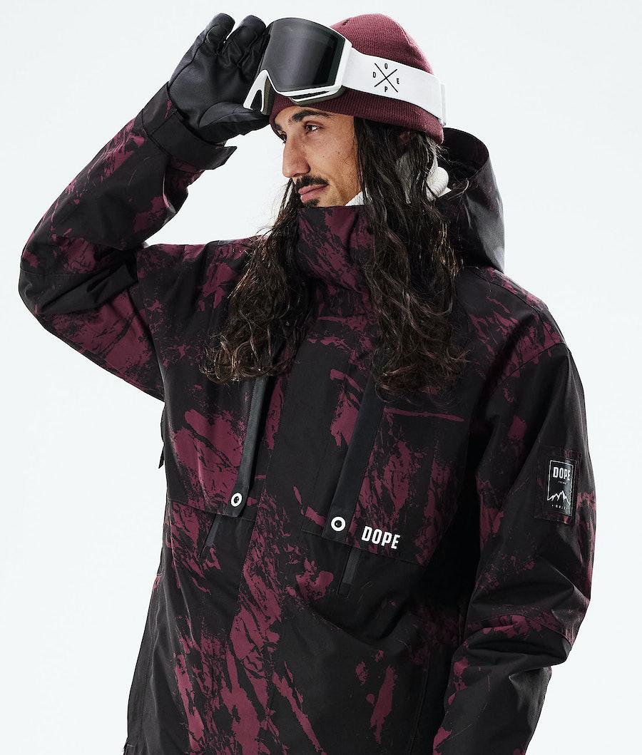 Men's Dope Mojo Snowboard Jacket Paint Burgundy  USA |  VTFMX-5349