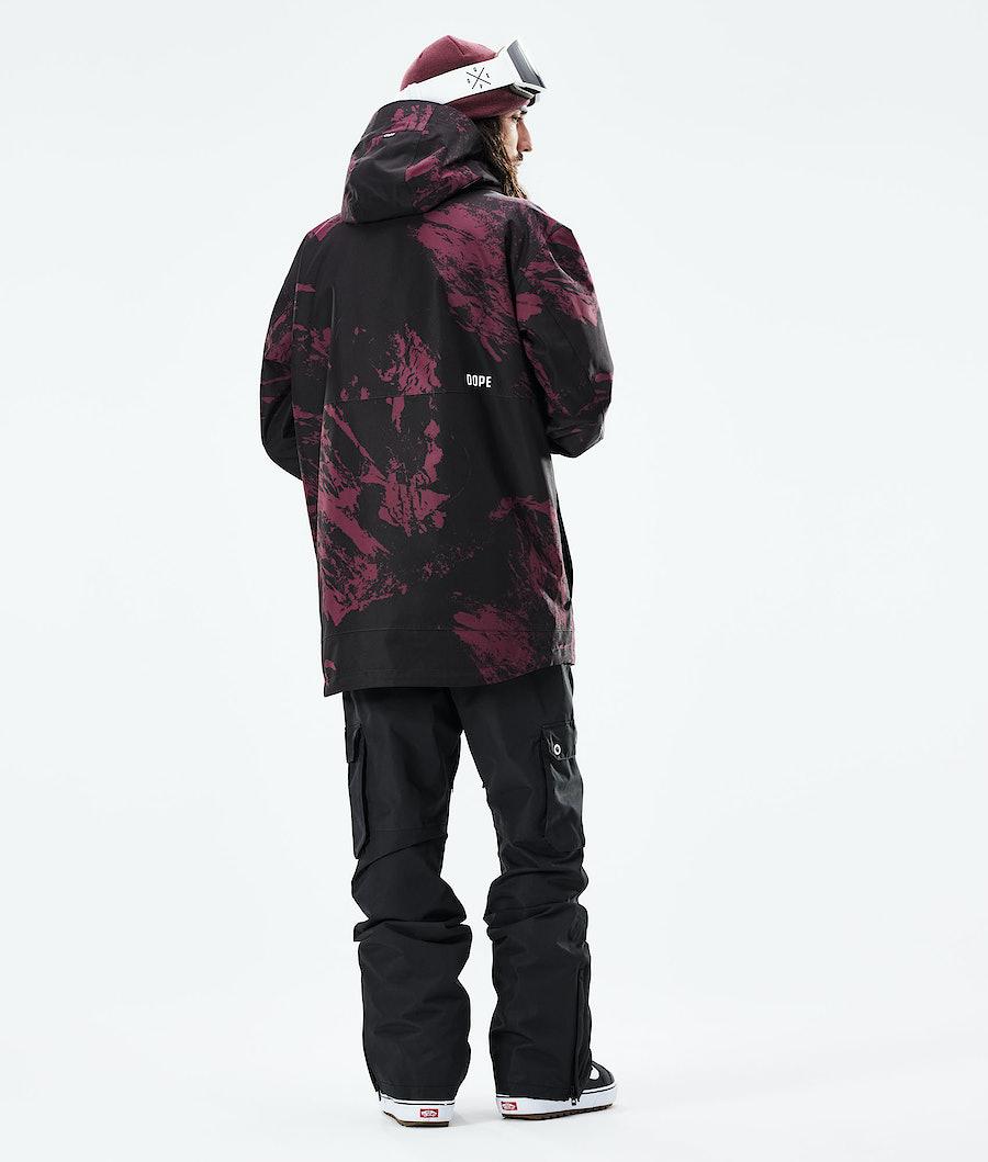 Men's Dope Mojo Snowboard Jacket Paint Burgundy  USA |  VTFMX-5349