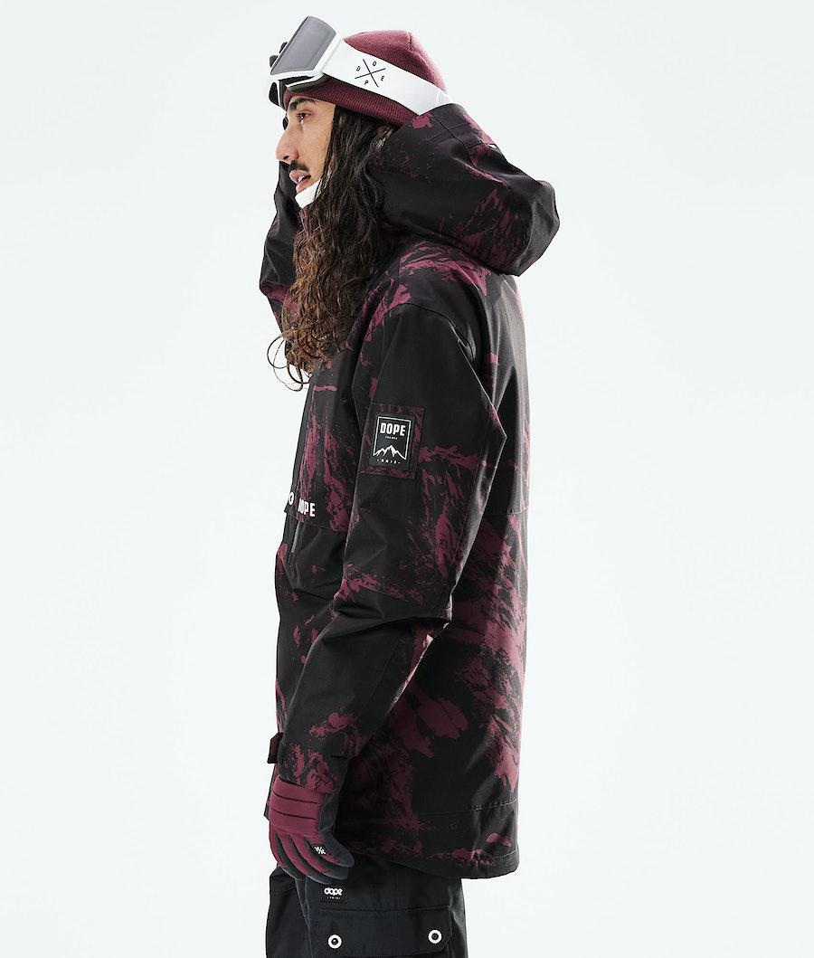 Men's Dope Mojo Snowboard Jacket Paint Burgundy  USA |  VTFMX-5349