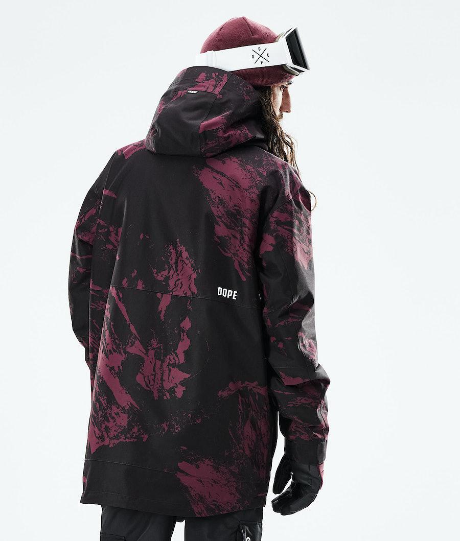 Men's Dope Mojo Snowboard Jacket Paint Burgundy  USA |  VTFMX-5349