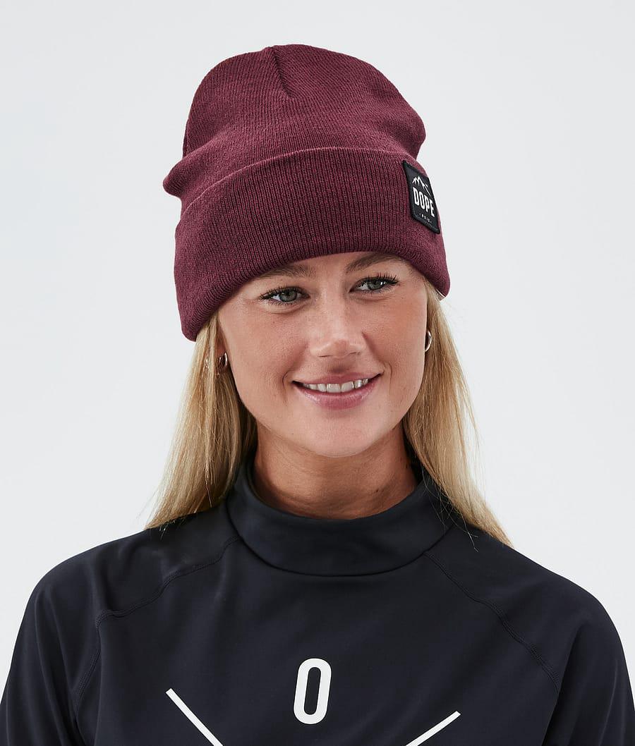 Men's Dope Paradise Beanie Burgundy  USA |  TPCEF-9451