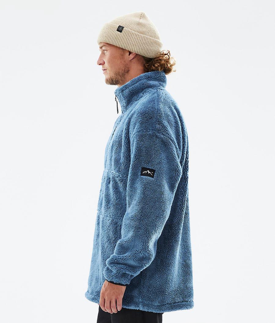 Men's Dope Pile Fleece Sweater Blue Steel  USA |  ITZUH-1697