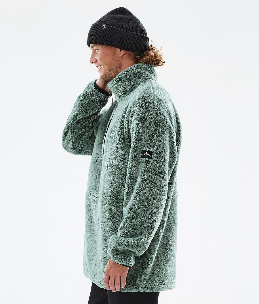 Men's Dope Pile Fleece Sweater Faded Green  USA |  XOZCW-5984