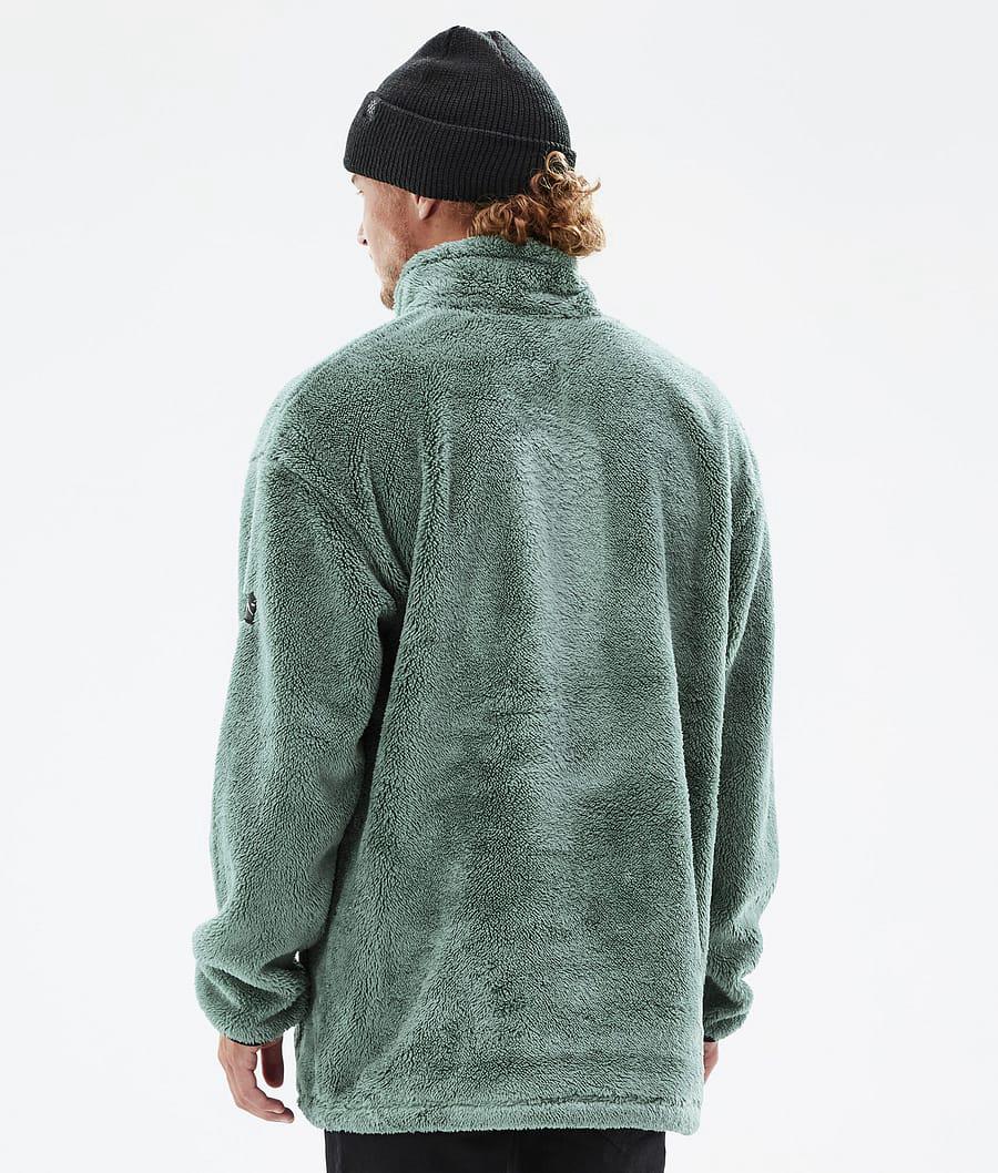 Men's Dope Pile Fleece Sweater Faded Green  USA |  XOZCW-5984