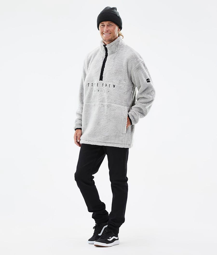 Men's Dope Pile Fleece Sweater Light Grey  USA |  UABNR-9563