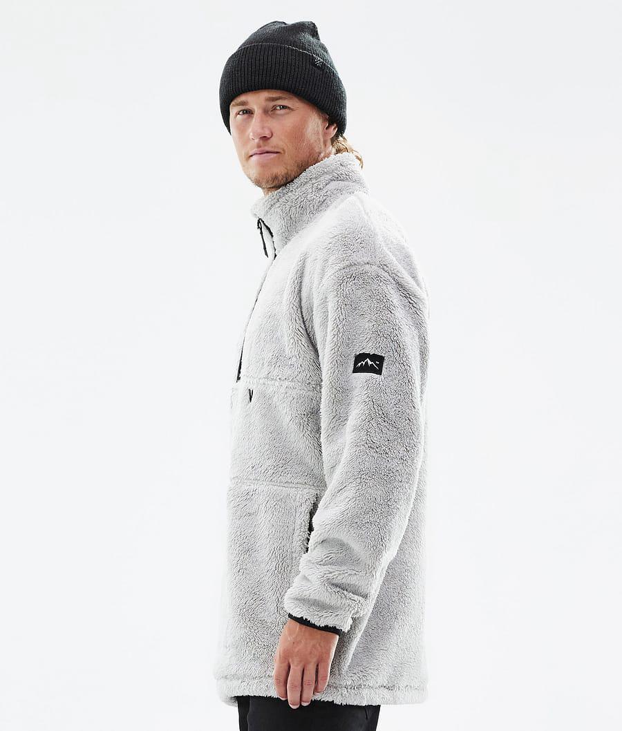 Men's Dope Pile Fleece Sweater Light Grey  USA |  UABNR-9563